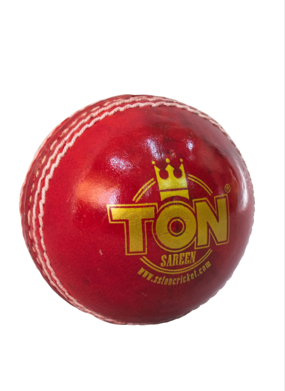 SS TON ELITE FOUR PEICE RED LEATHER CRICKET BALL ,