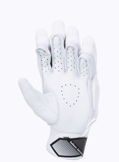 SH HP 33 WHITE  BATTING GLOVES