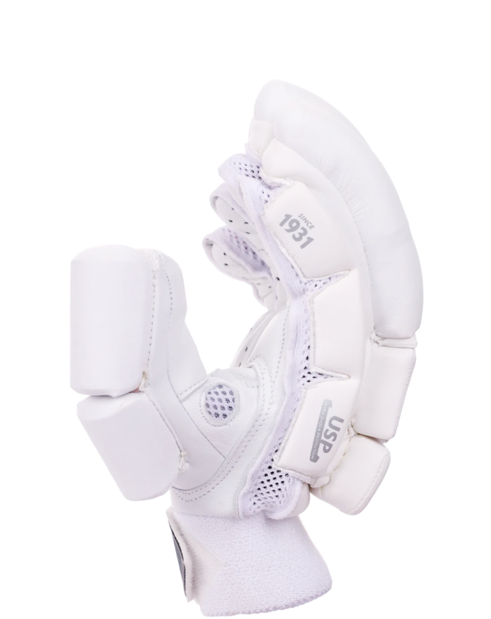 SH HP 33 WHITE  BATTING GLOVES
