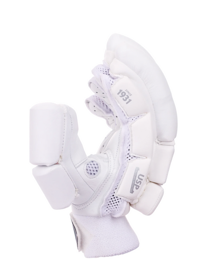 SH HP 33 WHITE  BATTING GLOVES