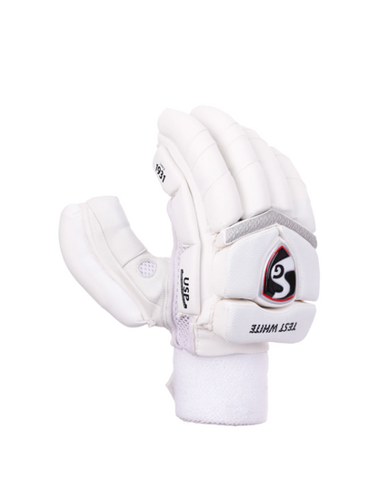 SG TEST WHITE CRICKET GLOVES