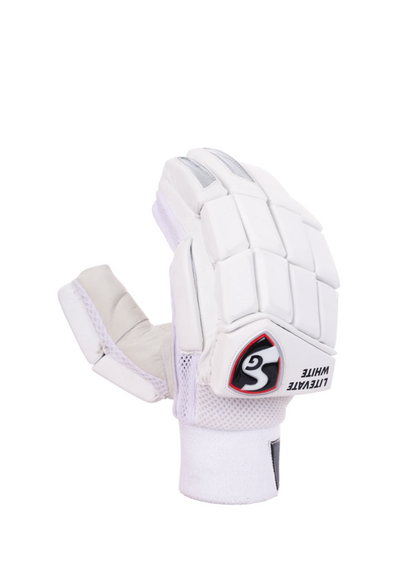 SG LITEVATE WHITE BATTING GLOVES